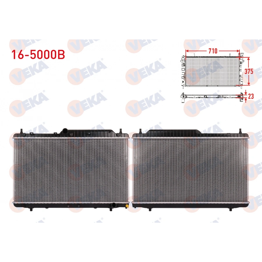 SU RADYATORU BRAZING MT 375X688X26 CHERRY A3 A5 E3 TIGGO 1.6 06-17 >
