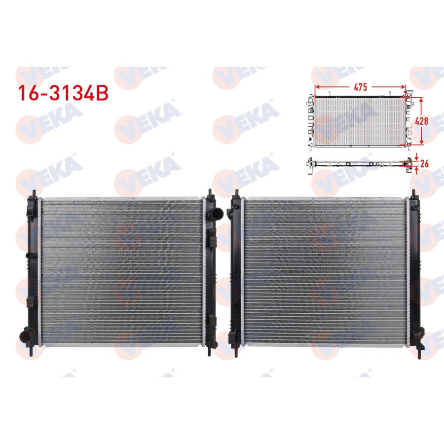 SU RADYATORU BRAZING NISSAN JUKE 1.5 DCI A-T/M-T 2010-2014