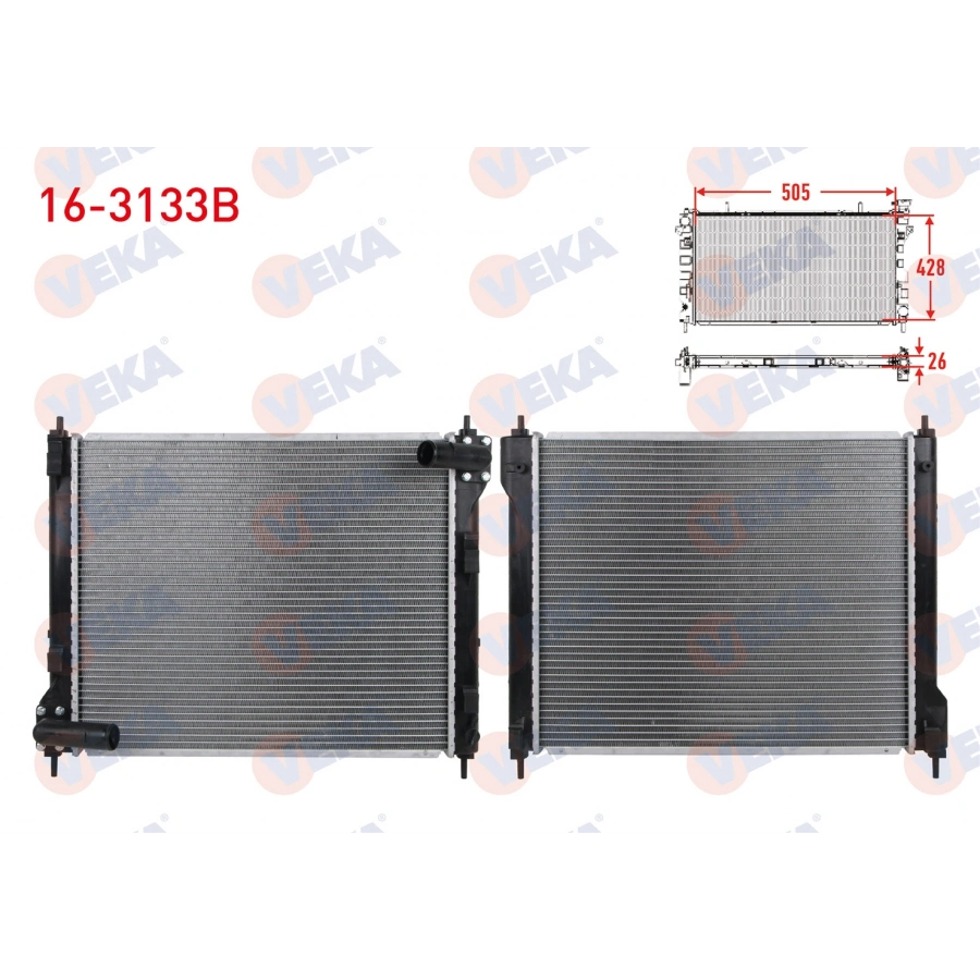 SU RADYATORU BRAZING NISSAN JUKE 1.6 DIG-T A-T/M-T 2010-