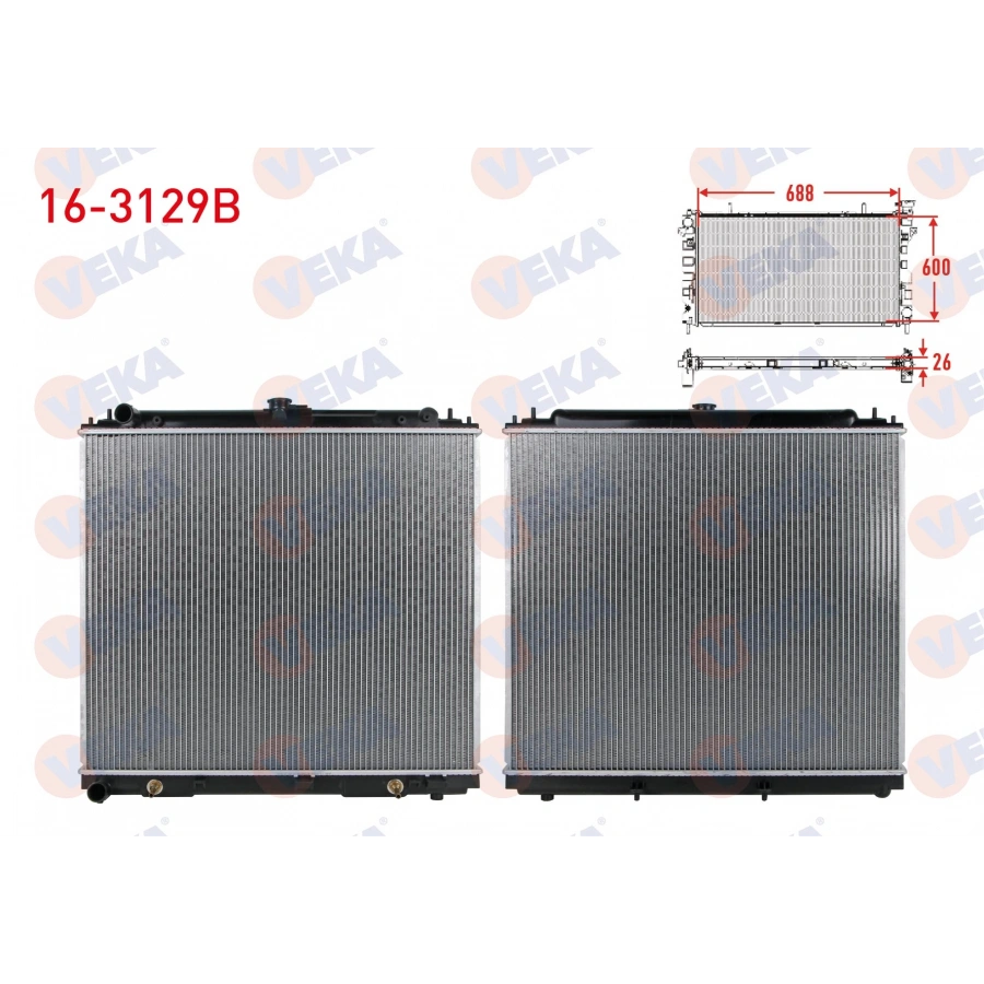 SU RADYATORU BRAZING NISSAN NAVARA (D40) 2.5 DCI A-T 2005-2015
