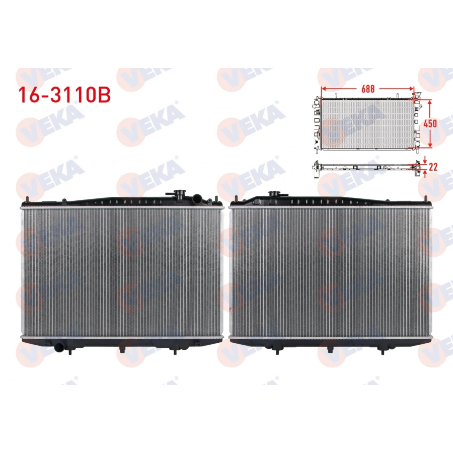 SU RADYATORU BRAZING NISSAN PICK UP (D22) 2.5 TD (TD25TI) M-T 1998-