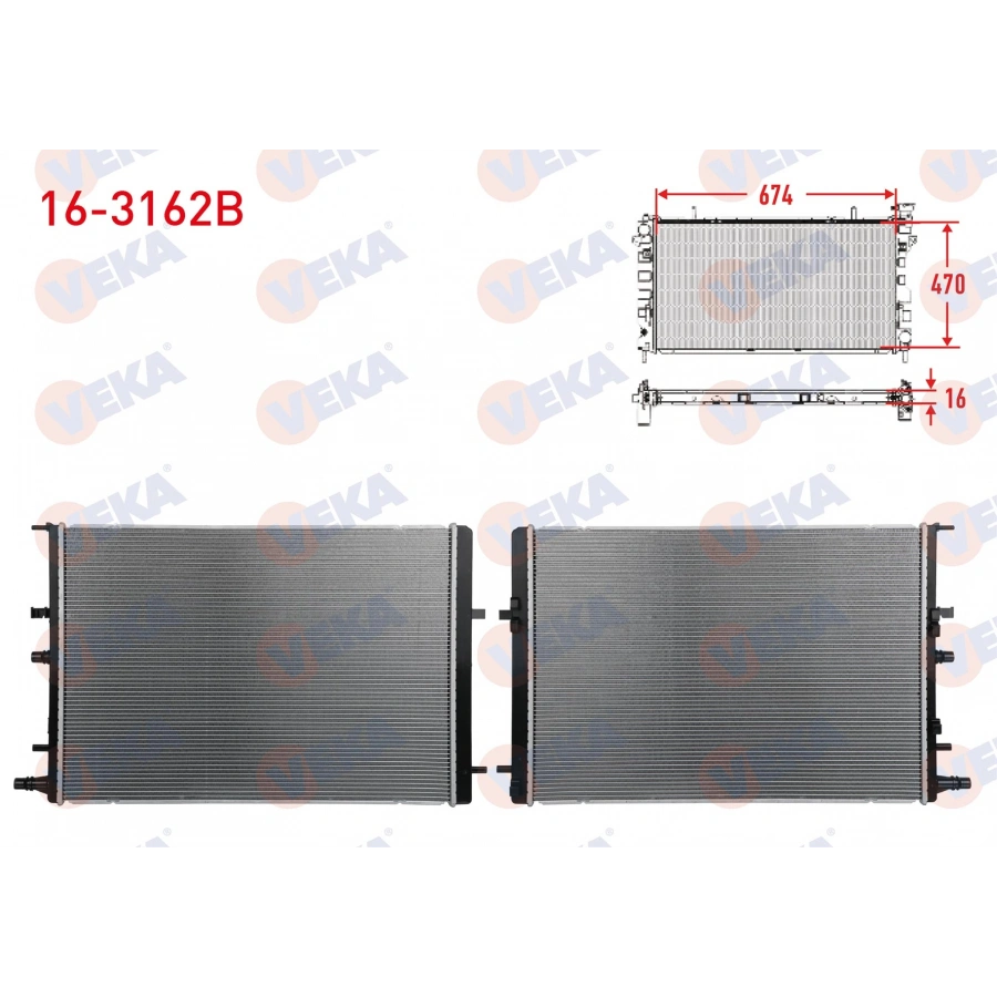 SU RADYATORU BRAZING NISSAN QASHQAI 1.5 DCi 2018- / RENAULT KADJAR 1.5 BlueDCi 2018-