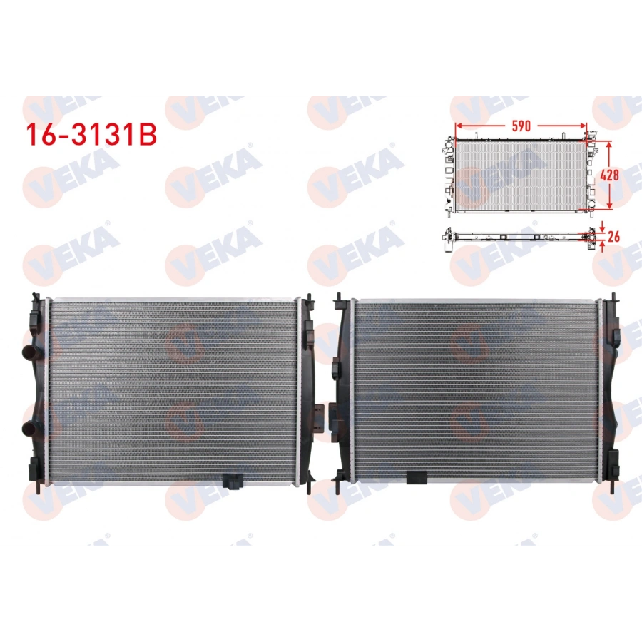 SU RADYATORU BRAZING NISSAN QASHQAI (J10) 1.6i M-T 2007-2014