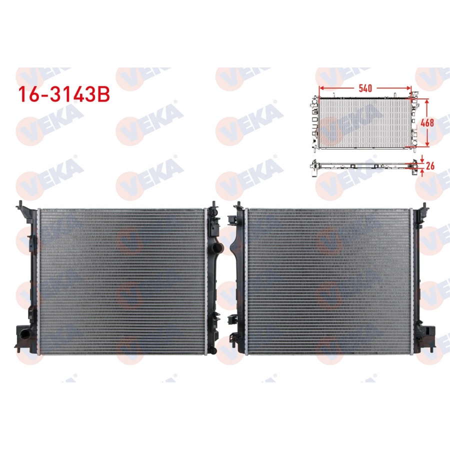 SU RADYATORU BRAZING NISSAN QASHQAI (J11) 1.6 DCI M-T AC+/- 2014-
