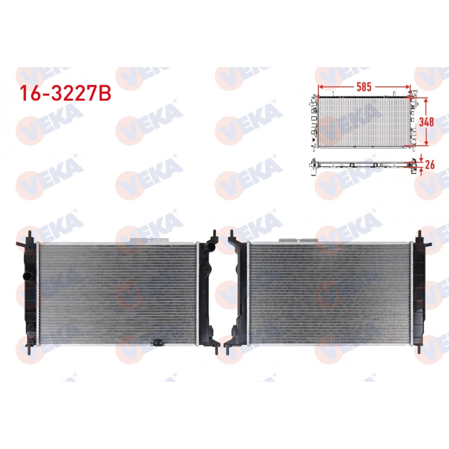 SU RADYATORU BRAZING OPEL ASTRA F 1.4i M-T 1991-1998