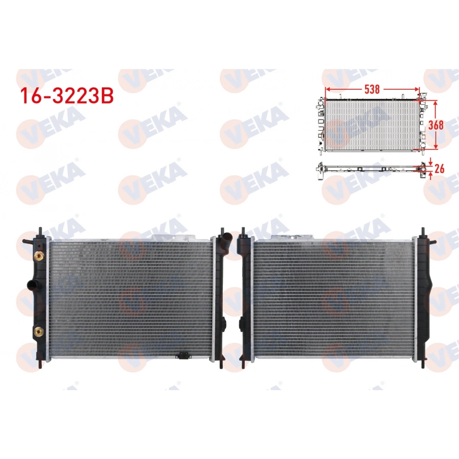 SU RADYATORU BRAZING OPEL ASTRA F 1.6i 16v A-T AC- 1991-2002
