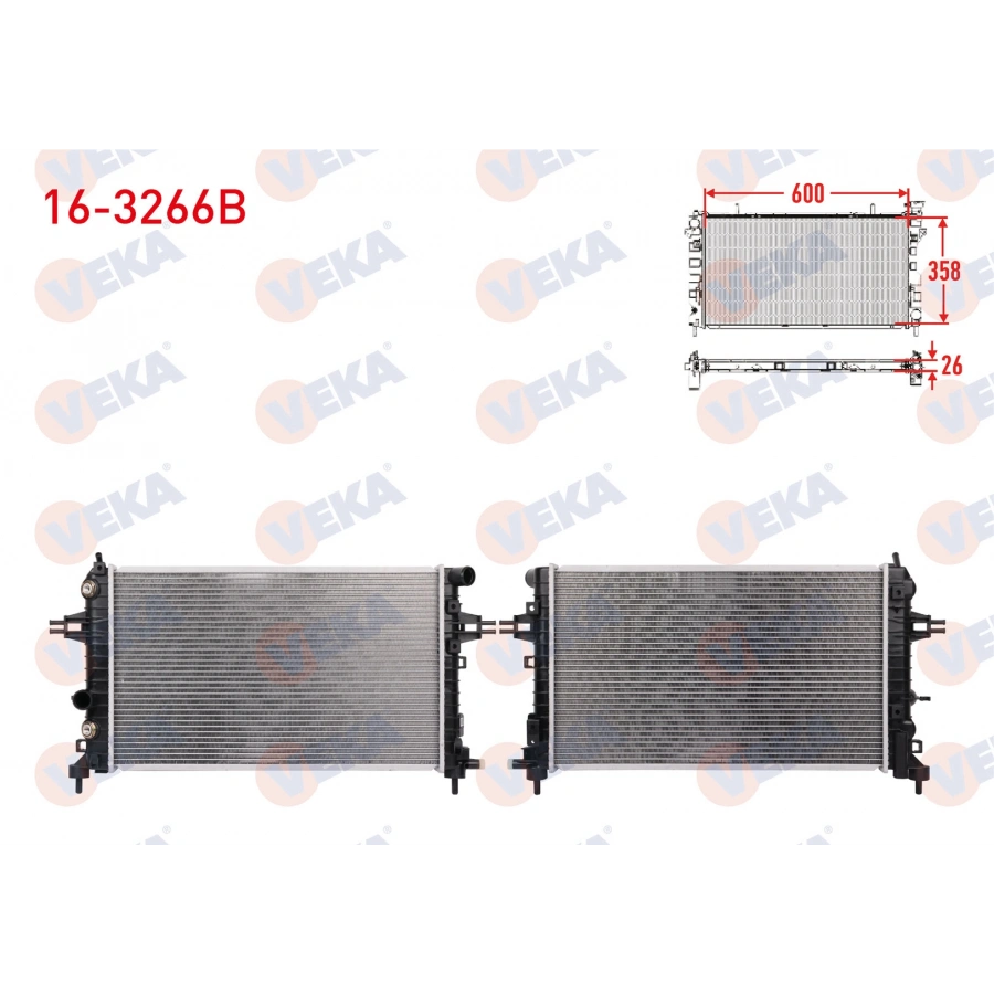 SU RADYATORU BRAZING OPEL ASTRA H 1.6i A-T 2004-2010