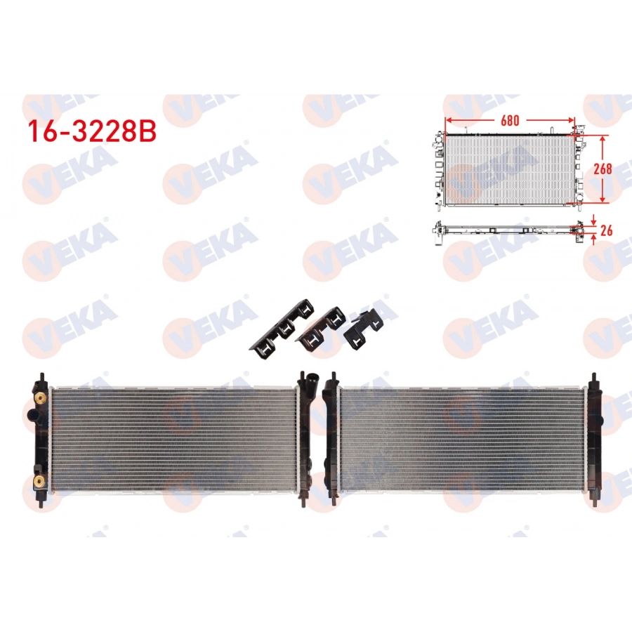 SU RADYATORU BRAZING OPEL CORSA B 1.2I A-T 1993-2000