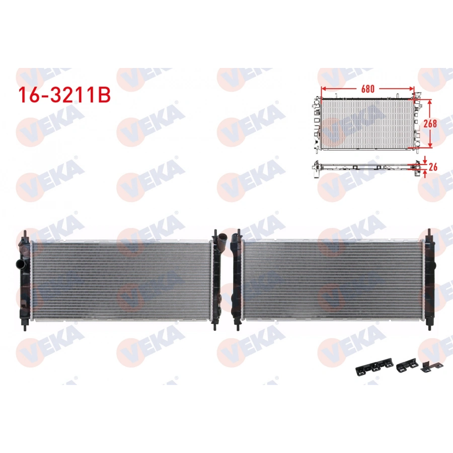 SU RADYATORU BRAZING OPEL CORSA B 1.2I M-T 1993-2000