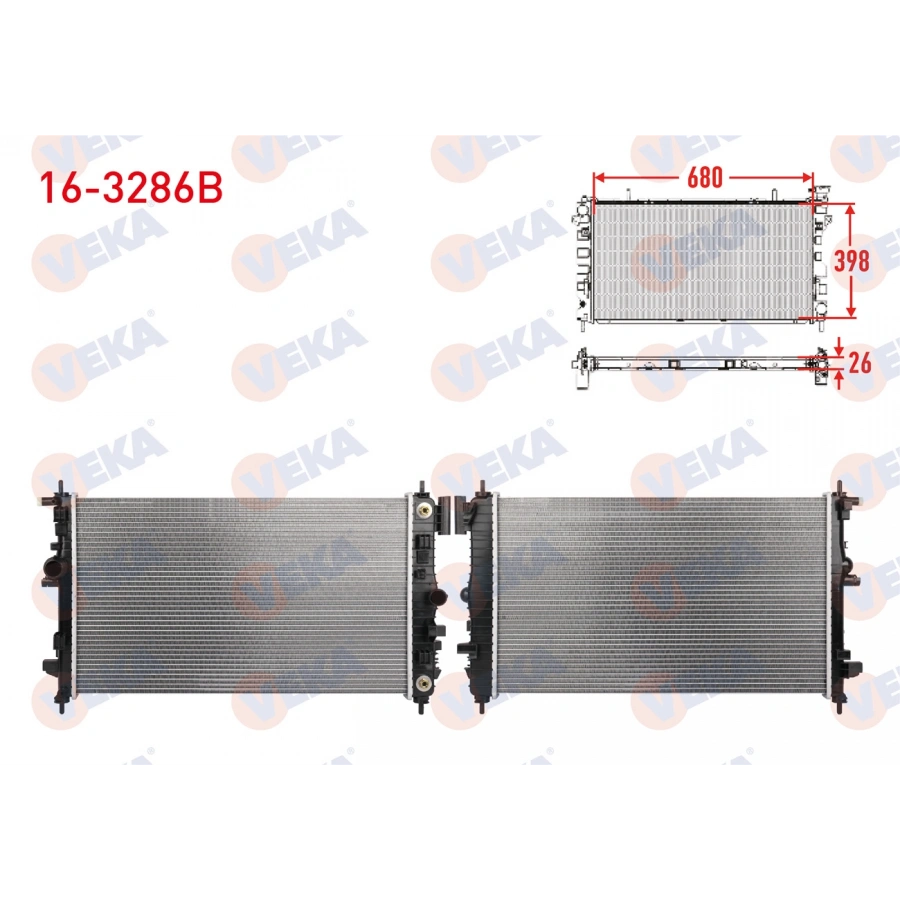 SU RADYATORU BRAZING OPEL INSIGNIA A 1.6 CDTI, 2.0 CDTI A-T 2014-2017