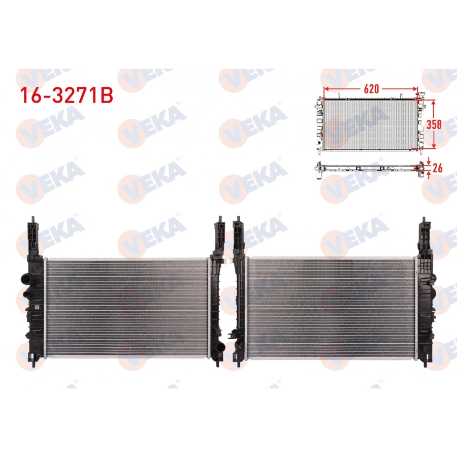 SU RADYATORU BRAZING OPEL MOKKA 1.4 M-T AC+/- 2012-
