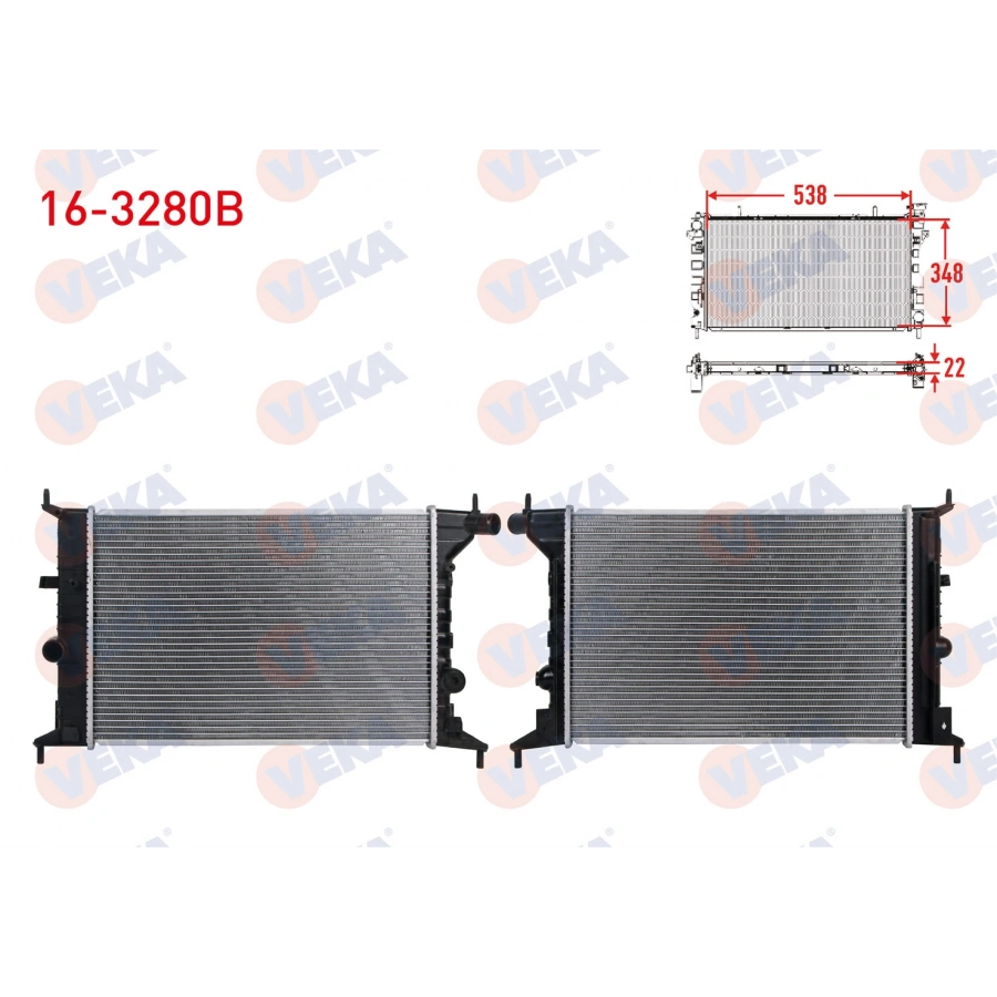 SU RADYATORU BRAZING OPEL VECTRA B 1.6i - 1.8i - 2.0i M-T 1993-2003