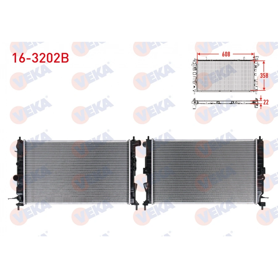 SU RADYATORU BRAZING OPEL VECTRA B 1.6i M-T 1995-2003