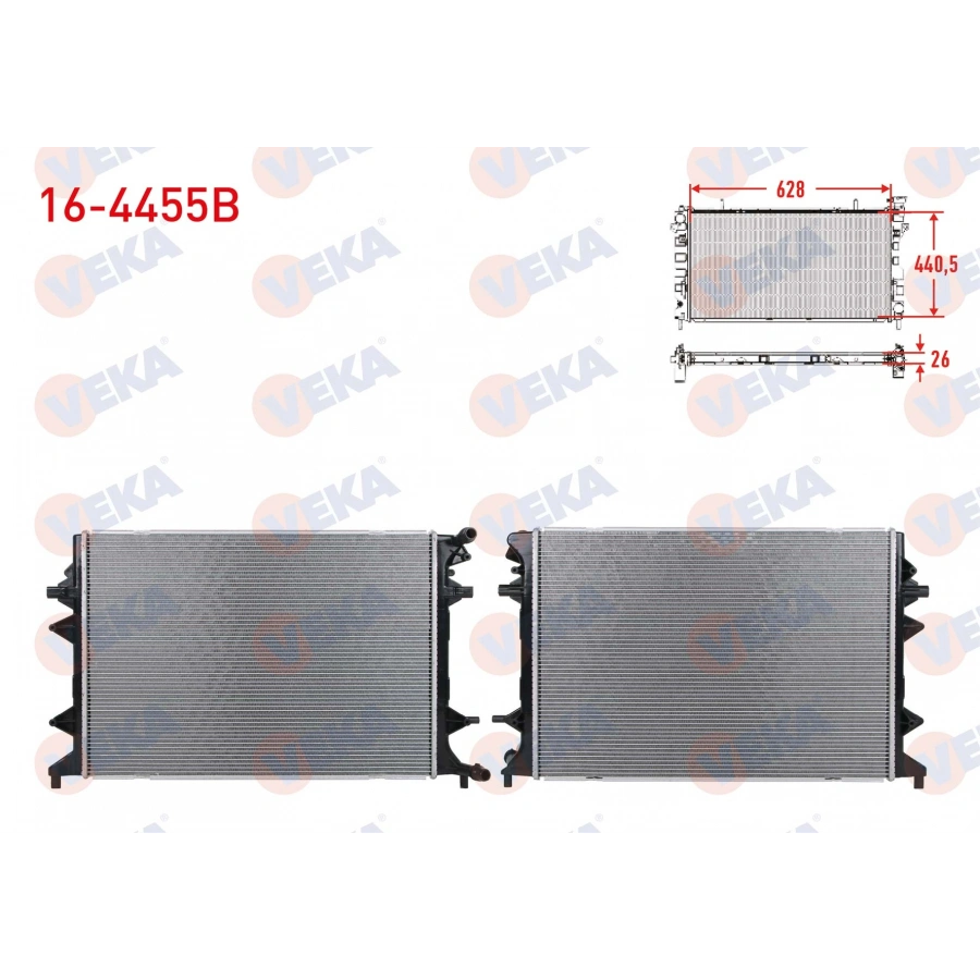 SU RADYATÖRÜ BRAZING PASSAT-JETTA-GOLF6-CADDY CFFA-CFFB-CFGB-CLLA-CFGC-CUUC-CUUD-CUUF-DFSC-DFSD-CFHC 2,0 TDI 10-
