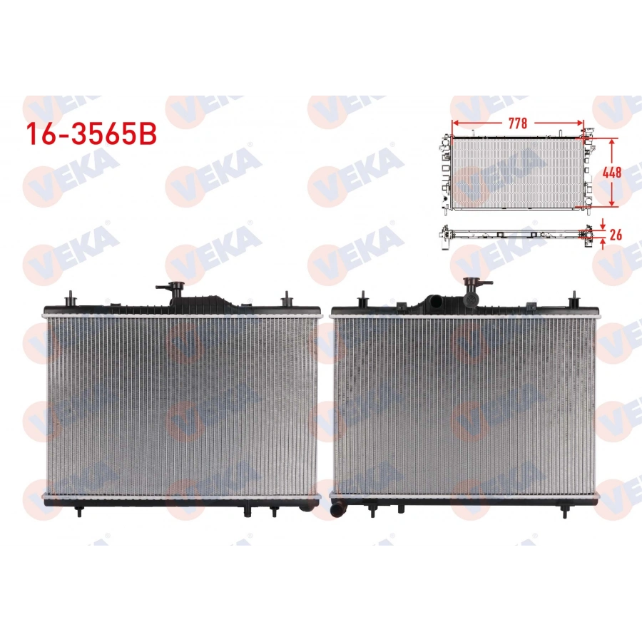 SU RADYATORU BRAZING RENAULT KOLEOS (HY) 2.0 DCI A-T/M-T AC+/- 2008-2014