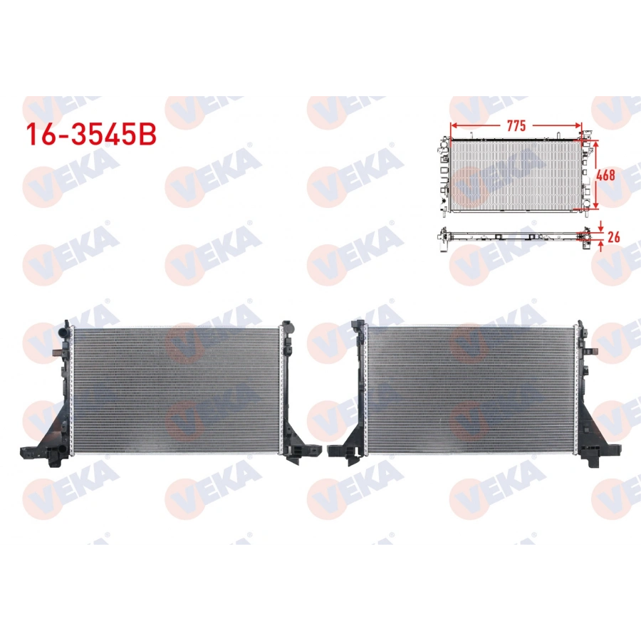 SU RADYATORU BRAZING RENAULT MASTER III (FV) 2.3 DCI M-T M9T TEK TEKER 2010- / OPEL MOVANO B 2.3 DCI 2010-
