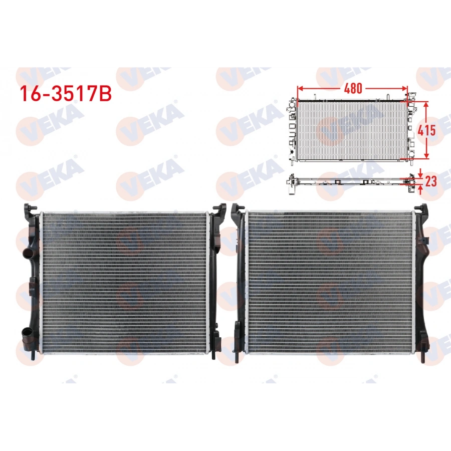SU RADYATORU BRAZING RENAULT THALIA II 1.5 DCI M-T 2008-2014
