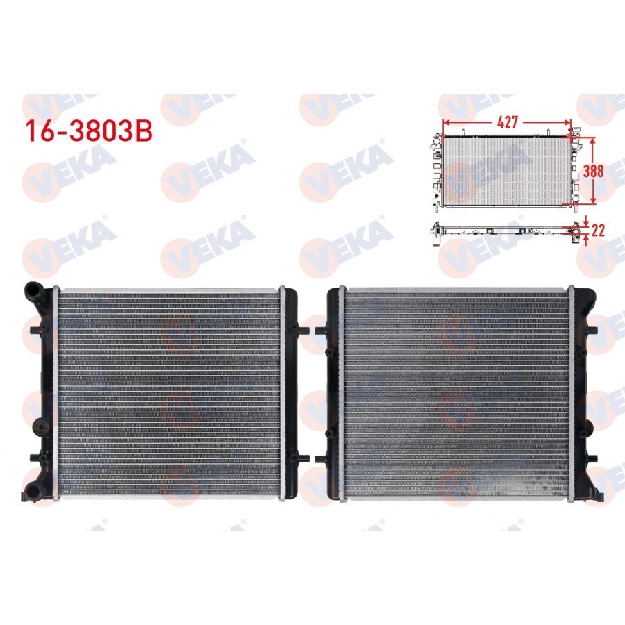 SU RADYATORU BRAZING SEAT LEON (1M1) 1.4 M-T 1999-2006/ VOLKSWAGEN GOLF IV (1J1) 1.4i 16v M-T 1997-2005