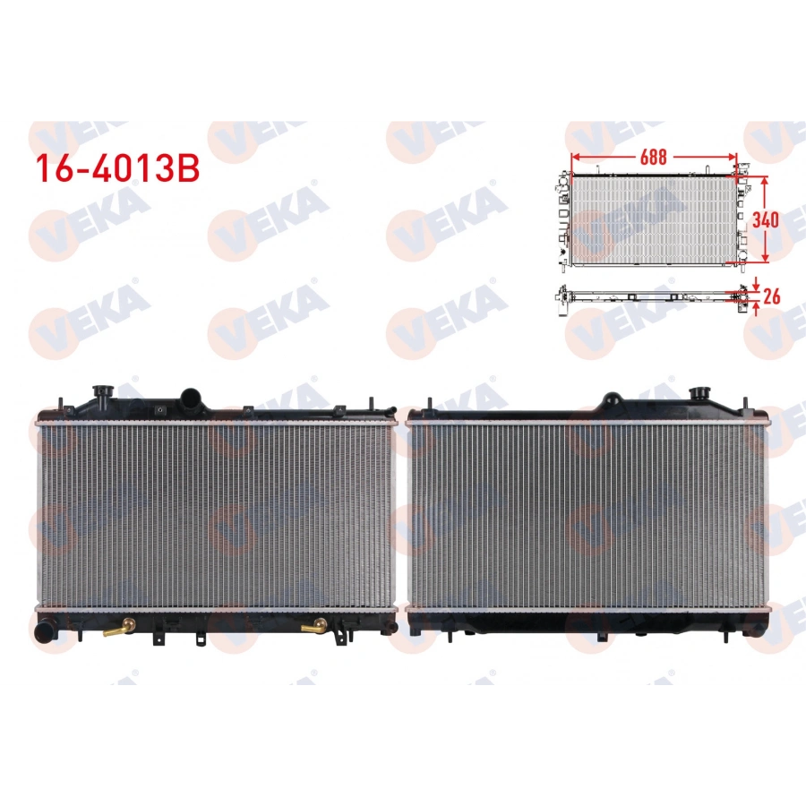 SU RADYATORU BRAZING SUBARU FORESTER 2.5I 16V TURBO 2008-