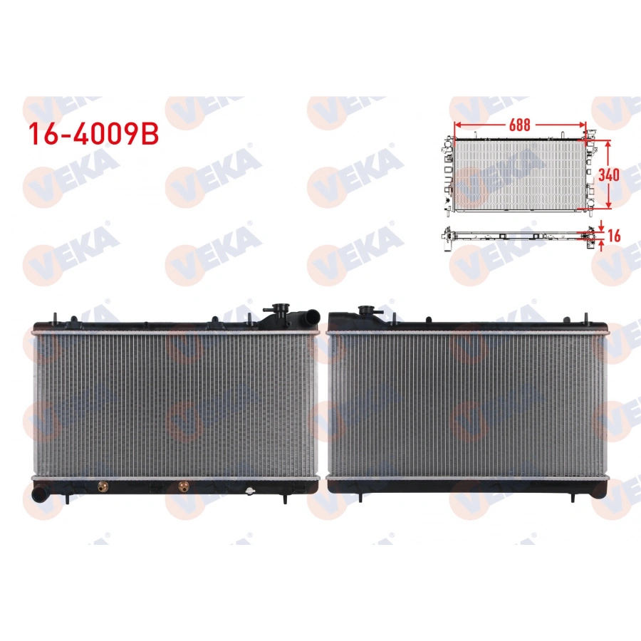SU RADYATORU BRAZING SUBARU FORESTER 2.0 A-T 1997-2002 / IMPREZA 1.6 - 1.8 - 2.0 A-T 1993-2000