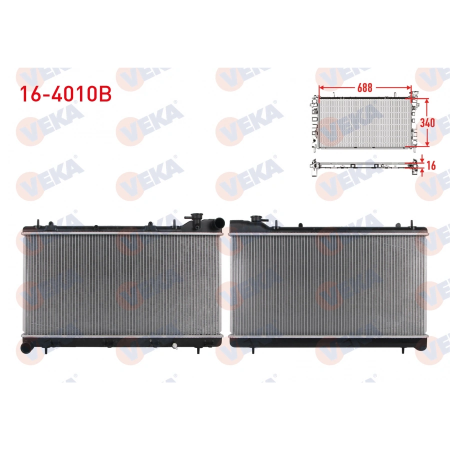 SU RADYATORU BRAZING SUBARU FORESTER 2.0 M-T 1997-2002 / IMPREZA 1.6 - 1.8 - 2.0 M-T 1993-2000