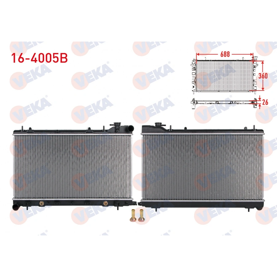 SU RADYATORU BRAZING SUBARU FORESTER (SG) 2.0i AWD 2002-2007