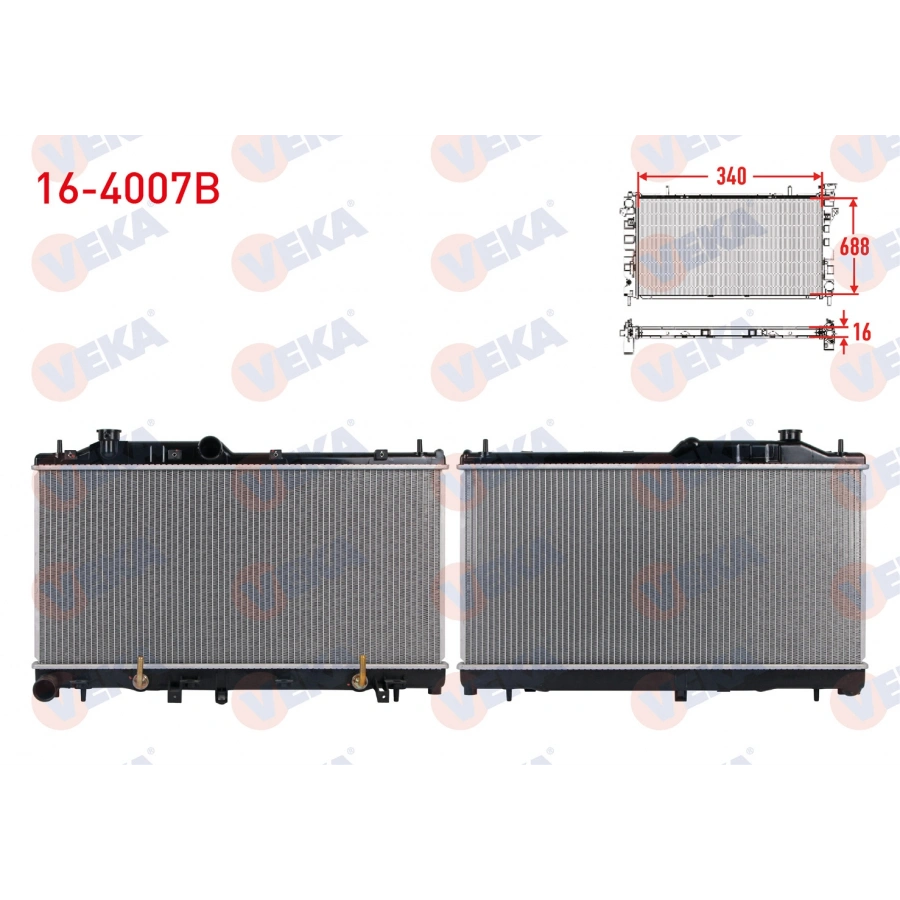 SU RADYATORU BRAZING SUBARU FORESTER (SH) 2.5 AWD 2008-2013 / IMPREZA (GR) 1.5 - 2.0 AWD 2008-/ LEGACY IV (BL,BP) 2.0i AWD 2003-2009/ OUTBACK (BL,BP) 2.5 AWD 2003-2009/ XV 16i AWD 2012-