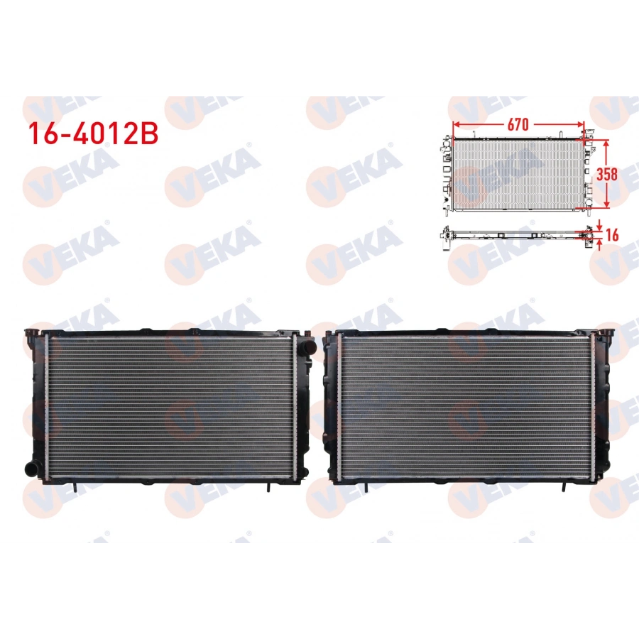 SU RADYATORU BRAZING SUBARU LEGACY 1.8 - 2.0 M-T 1990-1994