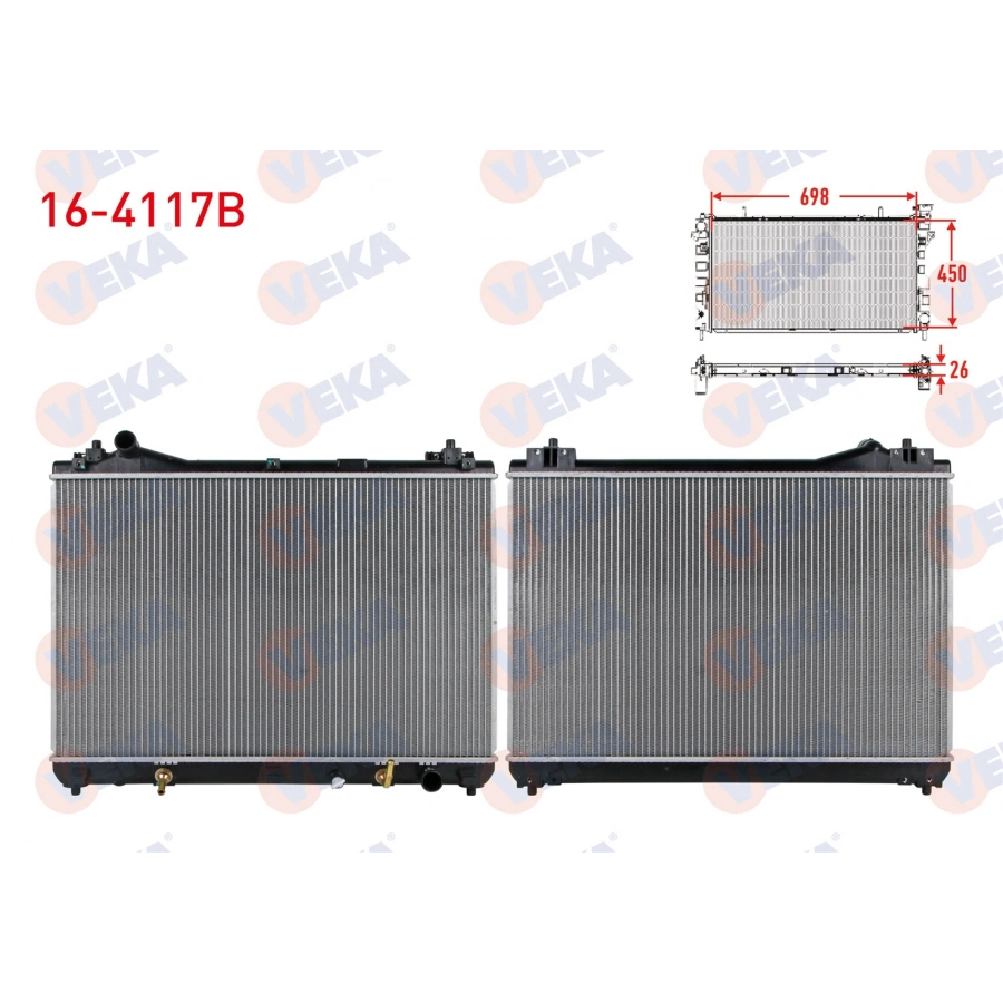 SU RADYATORU BRAZING SUZUKI GRAND VITARA II (JT) 1.6 VVT-I 4X4 A-T 2005-