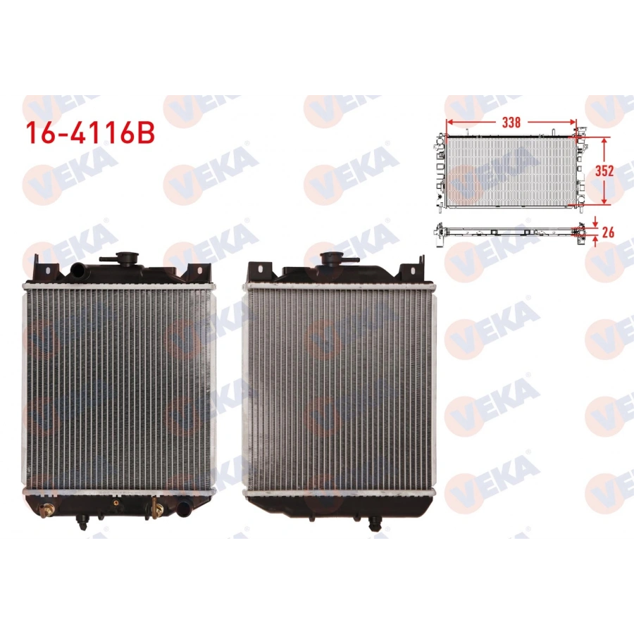 SU RADYATORU BRAZING SUZUKI SWIFT II (EA,MA) 1.3i A-T 1989-2001