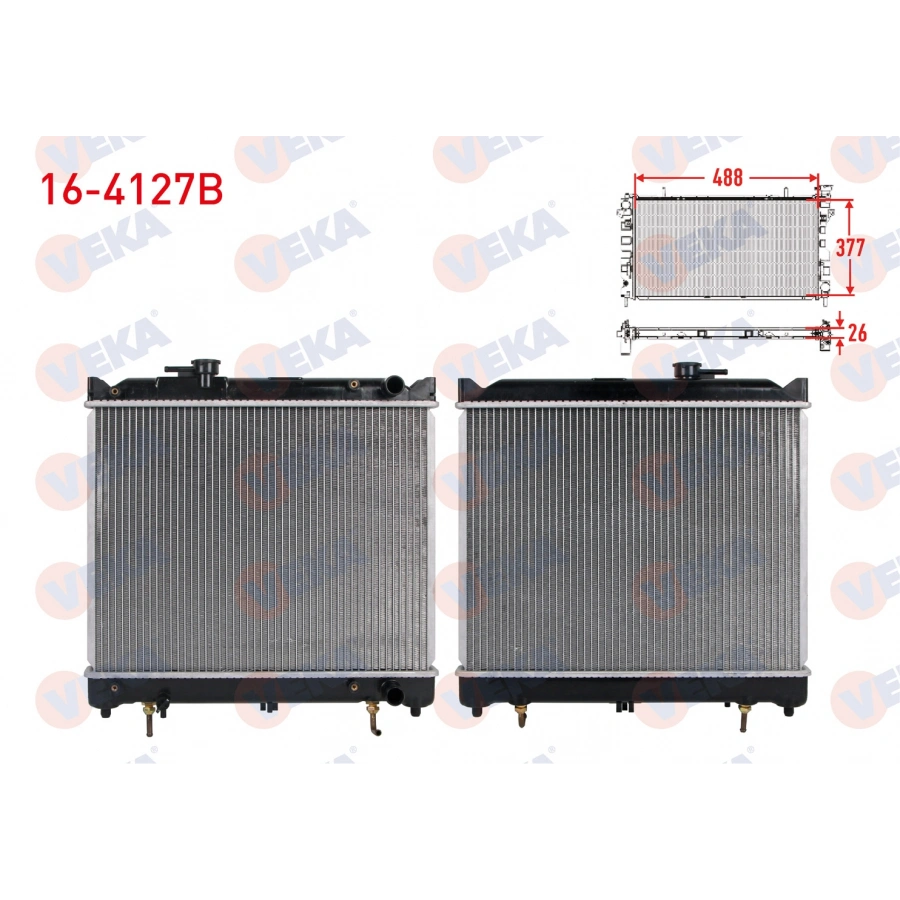 SU RADYATORU BRAZING SUZUKI VITARA (ET,TA) 1.6i 16v A-T 1988-1999