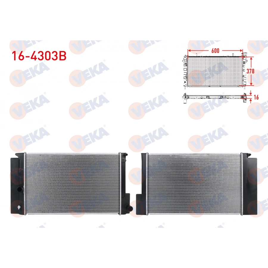 SU RADYATORU BRAZING TOYOTA COROLLA 1.33 / 1.6 M-T AC+/- 2012-