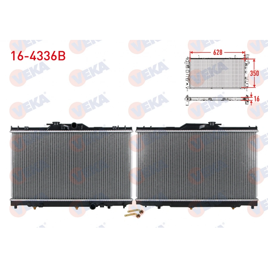 SU RADYATORU BRAZING TOYOTA COROLLA (_E11_) 1.4i 16v A-T AC +/- 1997-2002