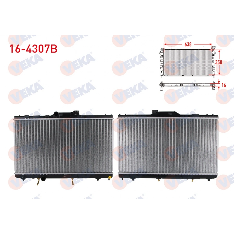 SU RADYATORU BRAZING TOYOTA COROLLA (_E11_) 1.6i (AE111) A-T 1997-2002
