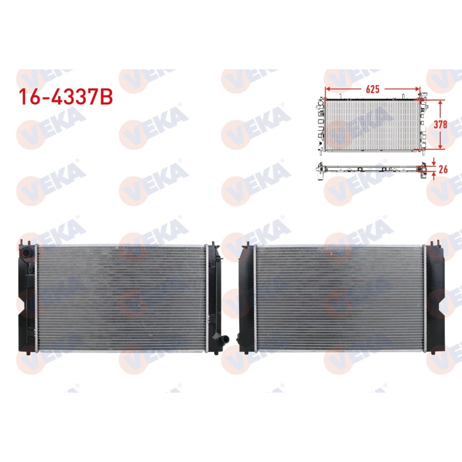 SU RADYATORU BRAZING TOYOTA COROLLA (_E12_) 1.4 D-4D M-T 2004-2007