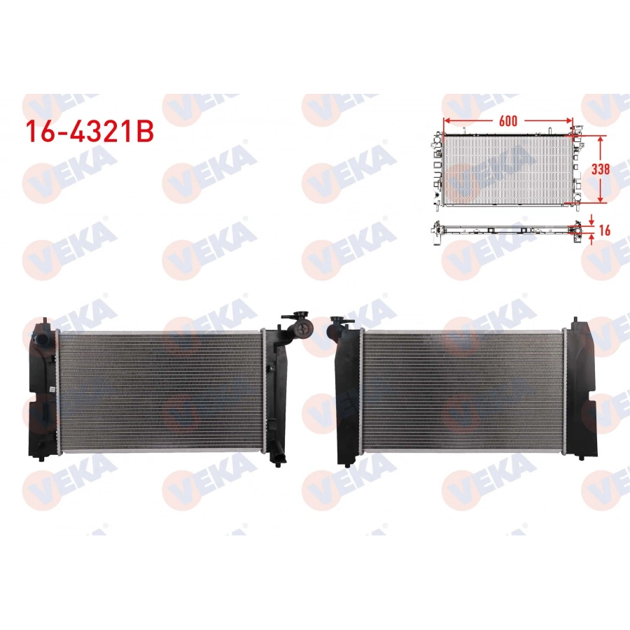 SU RADYATORU BRAZING VIDALI TOYOTA COROLLA (_E12_) 1.4 VVT-I M-T 2002-2007