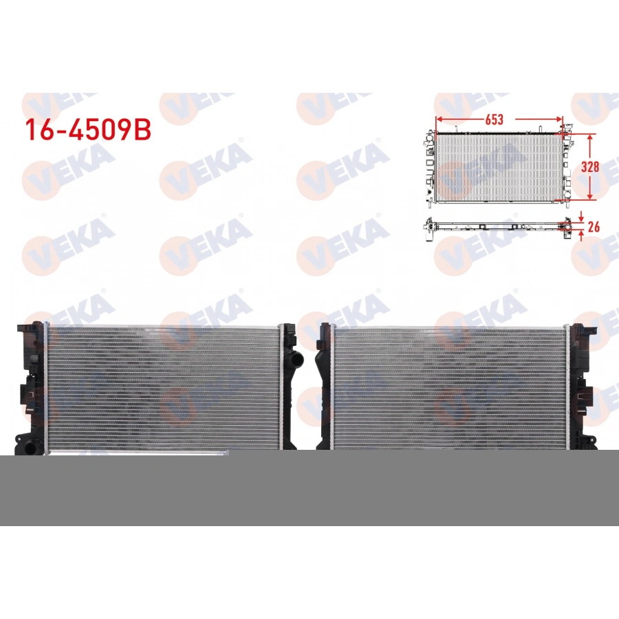 SU RADYATORU BRAZING VOLVO S90 II D3 - D4 2016- / V60 II D3 - D4 2018- / V90 II D3 - D4 2016- / XC60 II D3 - D4 - T4 - T8 2018-