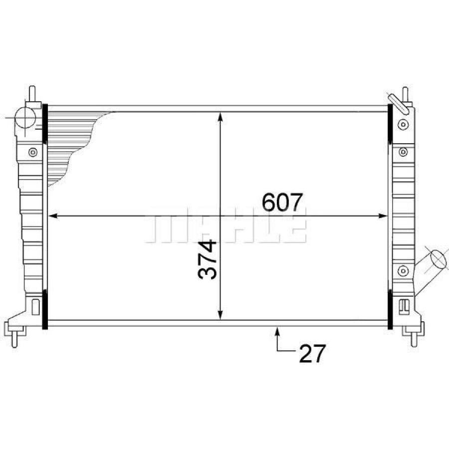 SU RADYATÖRÜ/GOLF-PASSAT-JETTA-TOLEDO