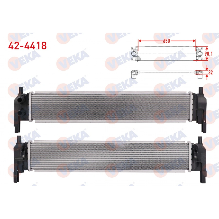 SU RADYATÖRÜ INTERCOOLER GOLF7-A3-LEON CJZA-CJZB-CYVA-CYVB-CLHA-CLHB-CRKA-CRKB 1,2 TSI-1,6 TDI 13-
