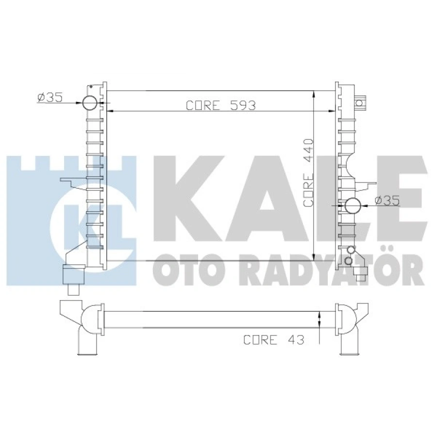 SU RADYATÖRÜ LAND ROVER RANGE ROVER II 2.5 Td5 98-04