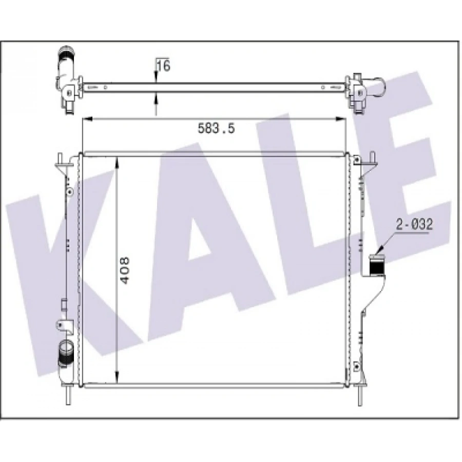 SU RADYATÖRÜ LOGAN / SANDERO 1.4I-1.5-1.6 07-