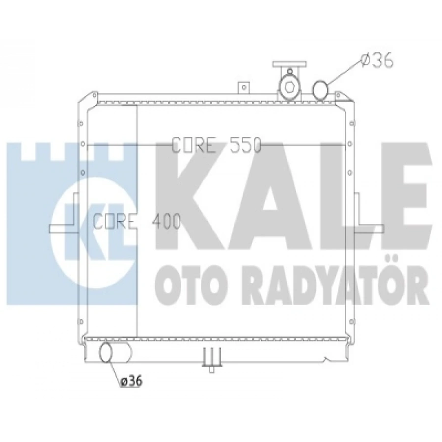 SU RADYATÖRÜ M/T 400x538x26 BONGO/K2700 04- DIZEL 1997-2004