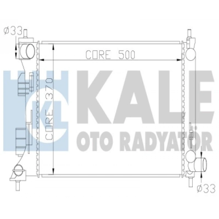 SU RADYATÖRÜ M/T 500x382x16 ACCENT BLUE/RIO 1,4-1,6 BENZIN 2011-