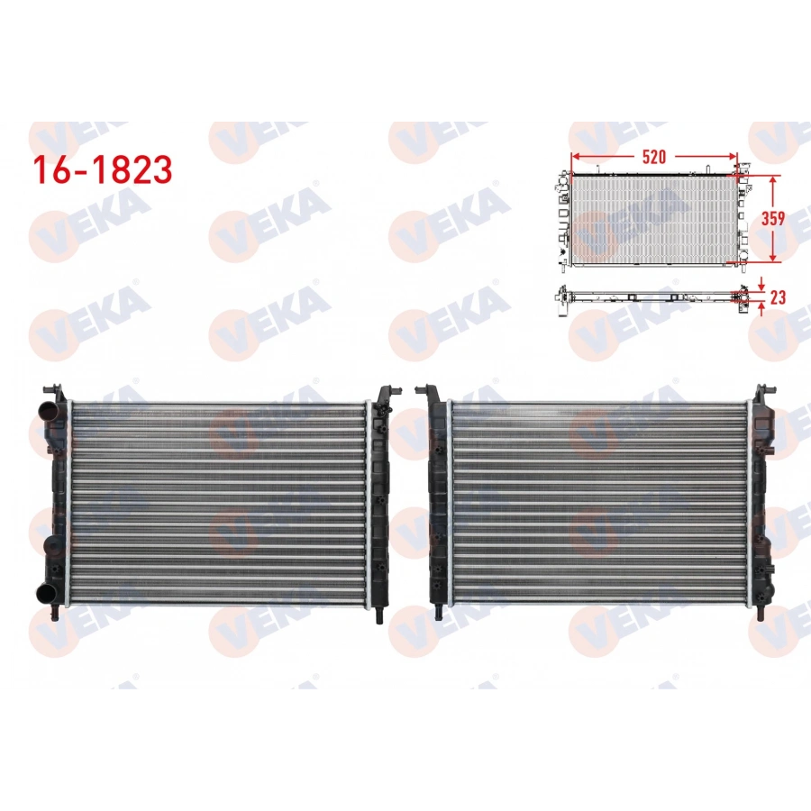SU RADYATORU MEKANIK (23mm) FIAT PALIO (178BX) (178DX) 1.2i 16v M-T 1996-2005