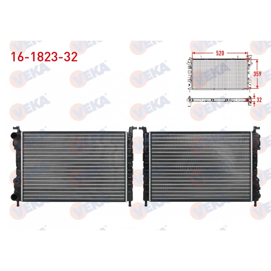 SU RADYATORU MEKANIK (32mm) FIAT PALIO (178BX) (178DX) 1.2i 16v M-T 1996-2005