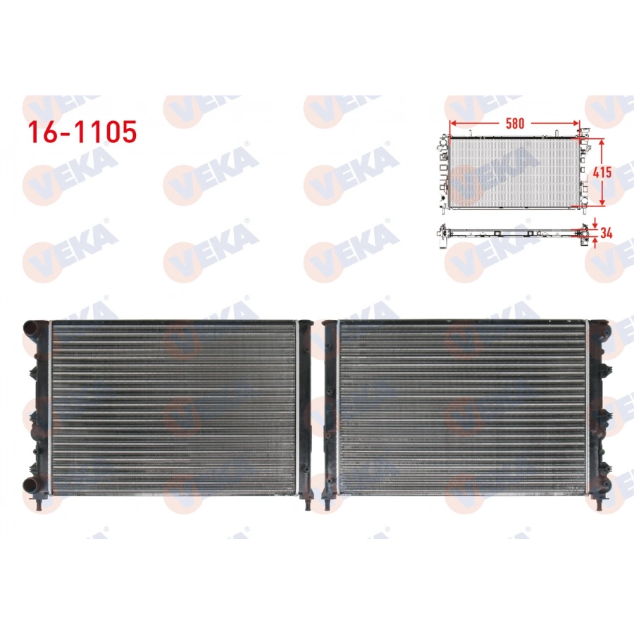 SU RADYATORU MEKANIK ALFA ROMEO 147 (937) 1.6 M-T AC +/- 2001-2010