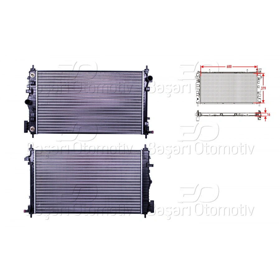 SU RADYATORU MEKANIK AT 680X379X16 OPEL INSIGNIA 2.0 OTOMATIK 68X40 08 >