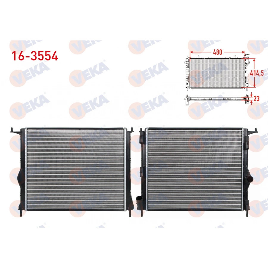 SU RADYATORU MEKANIK DACIA LOGAN (LS) 1.4 MPI M-T AC- 2004-2012