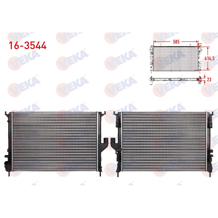SU RADYATORU MEKANIK DACIA LOGAN (LS) 1.5 DCI M-T 2004-2012
