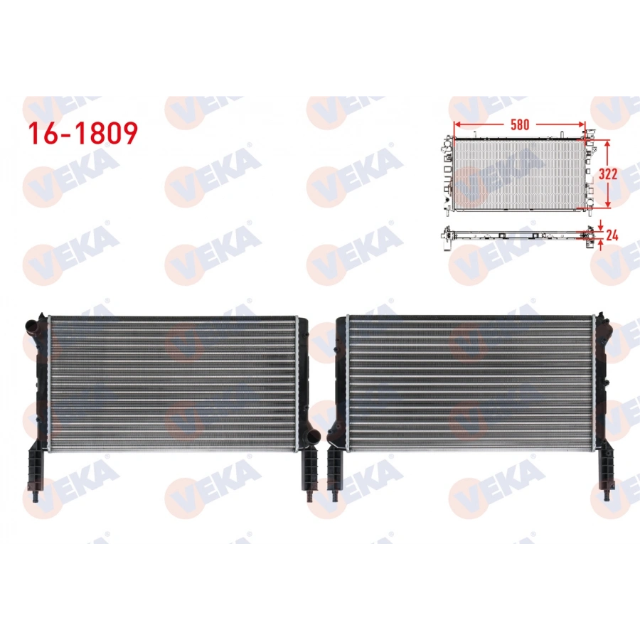 SU RADYATORU MEKANIK FIAT DOBLO (119,223) 1.2i M-T 2001-2010